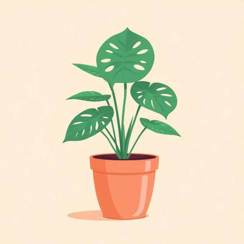 Monstera în ghiveci teracotă